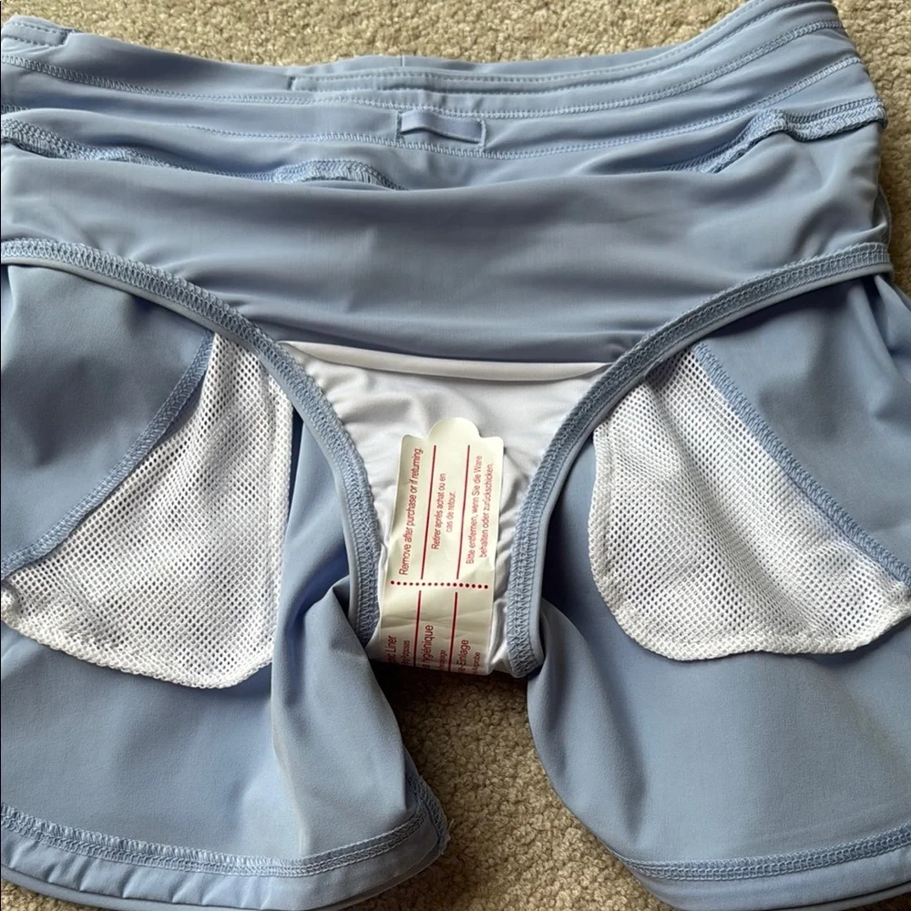 NEW LANDS’ END Soft Cloud Blue Women's Swim Shorts - Picture 7 of 9
